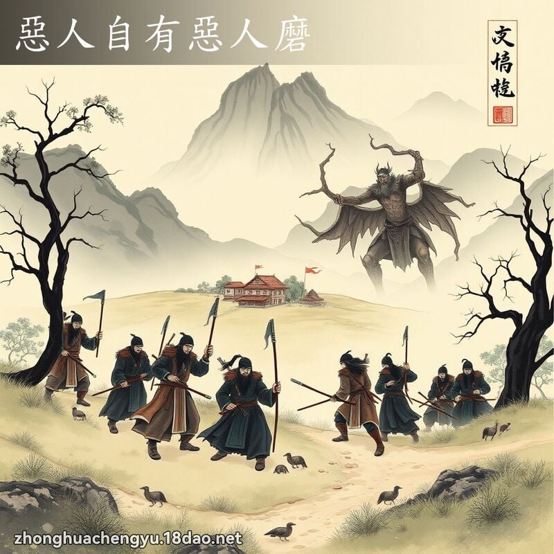 惡人自有惡人磨 配图