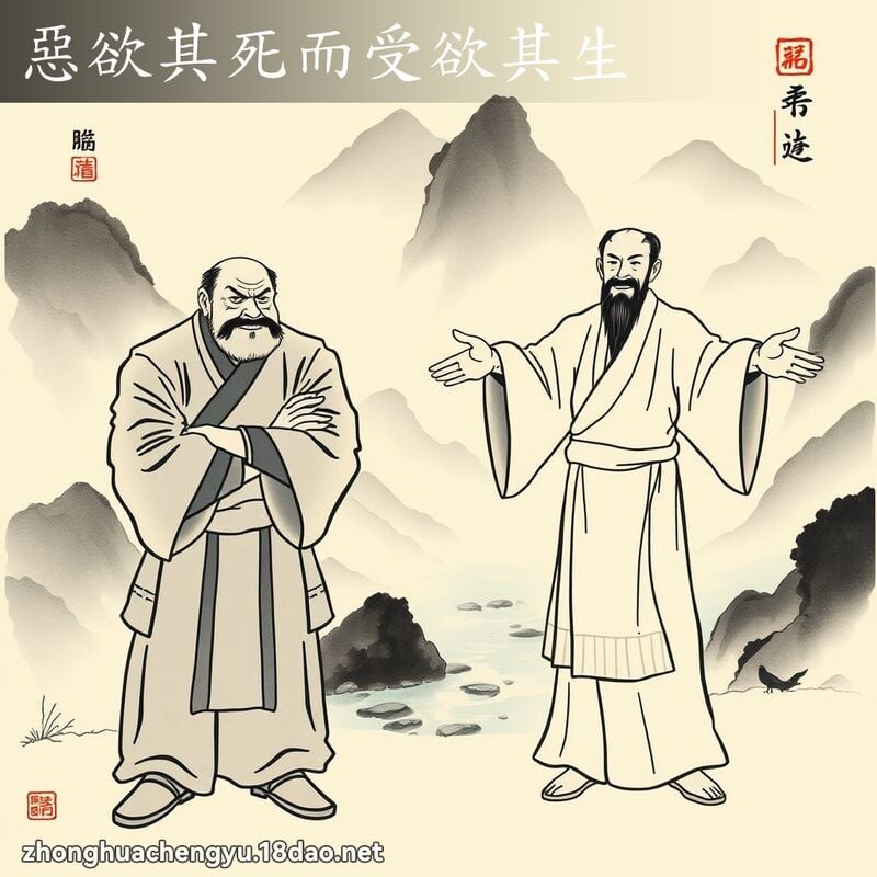 惡欲其死而受欲其生 配图