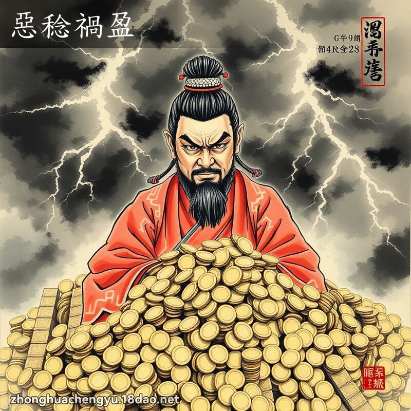 恶稔祸盈 - 中华成语配图