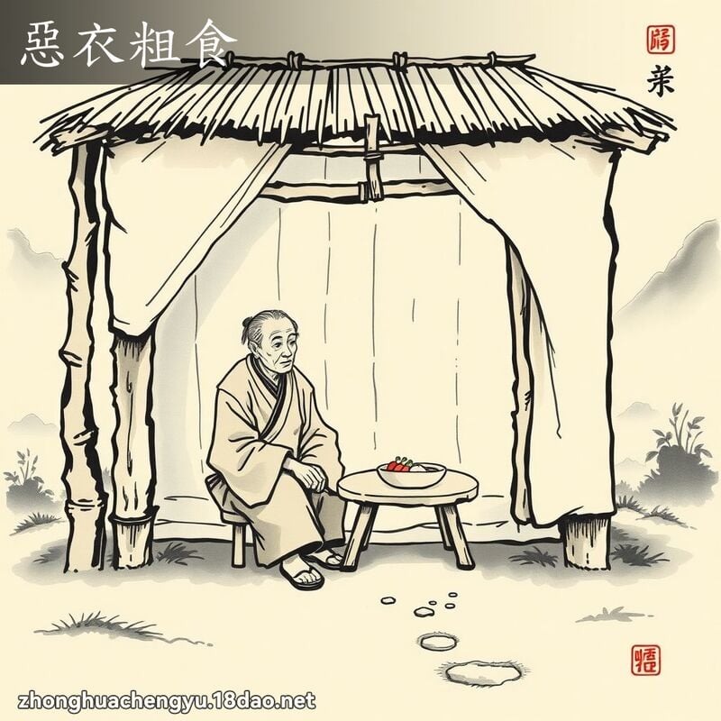 惡衣粗食 配图