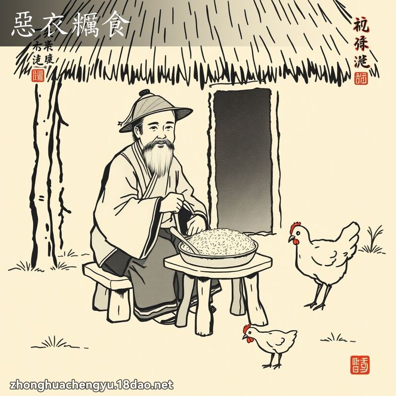 惡衣糲食 配图