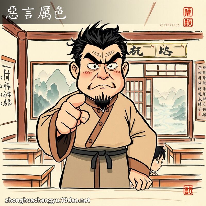 惡言厲色 配图