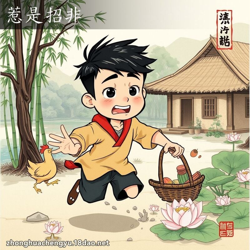 惹是招非 - 中華成語配圖