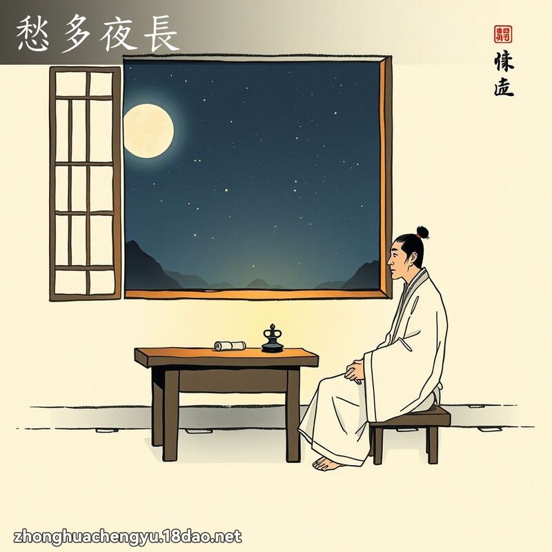 愁多夜長 配图