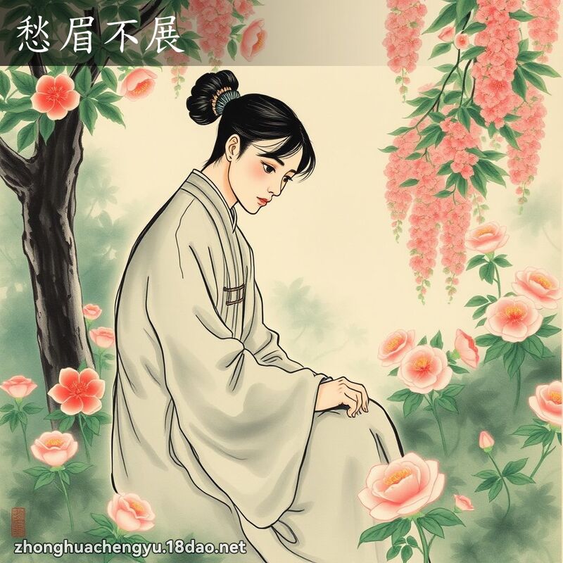 愁眉不展 配图
