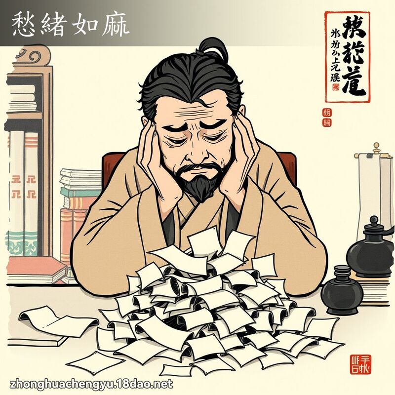 愁緒如麻 配图