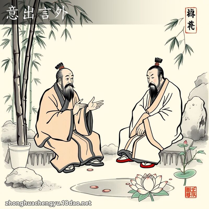 意出言外 配图