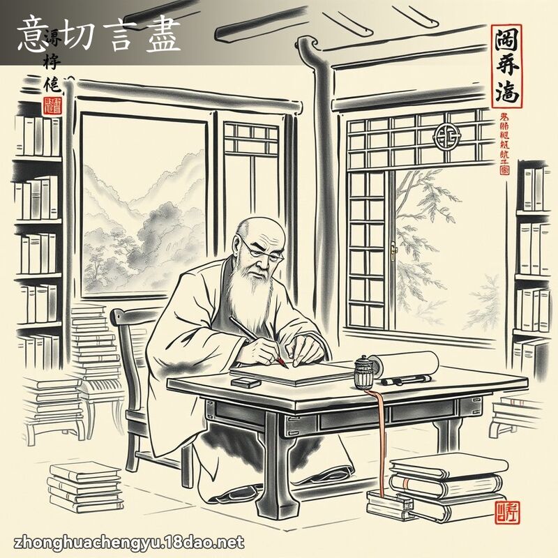 意切言盡 配图