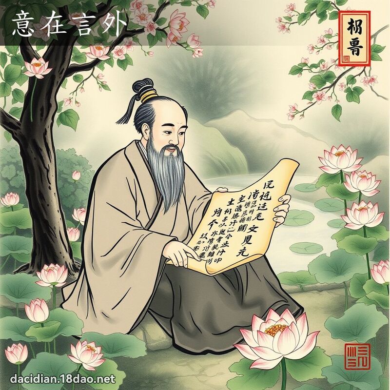 意在言外 - 中华成语配图