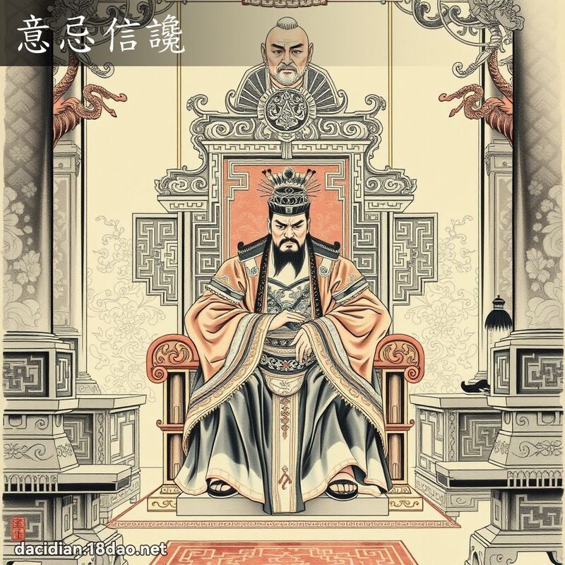 意忌信谗 - 中华成语配图