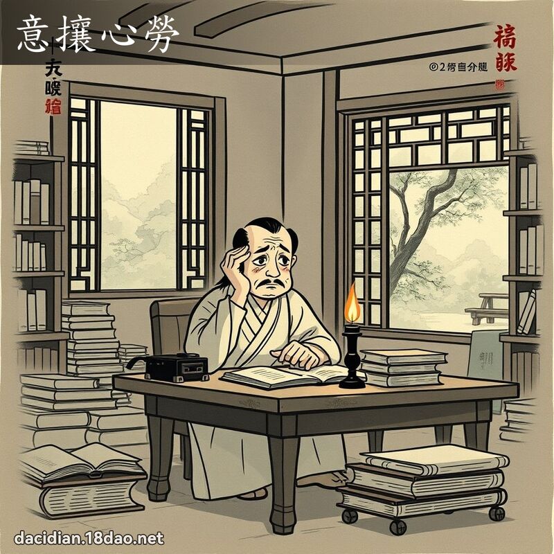 意攘心勞 - 中華成語配圖
