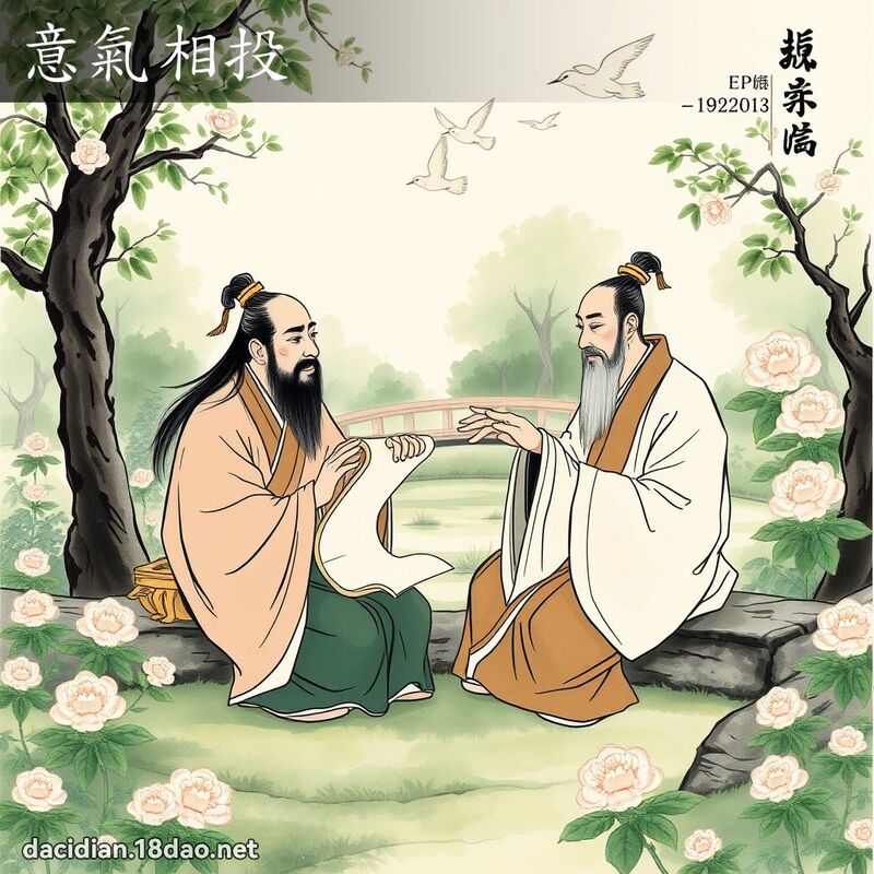 意气相投 - 中华成语配图