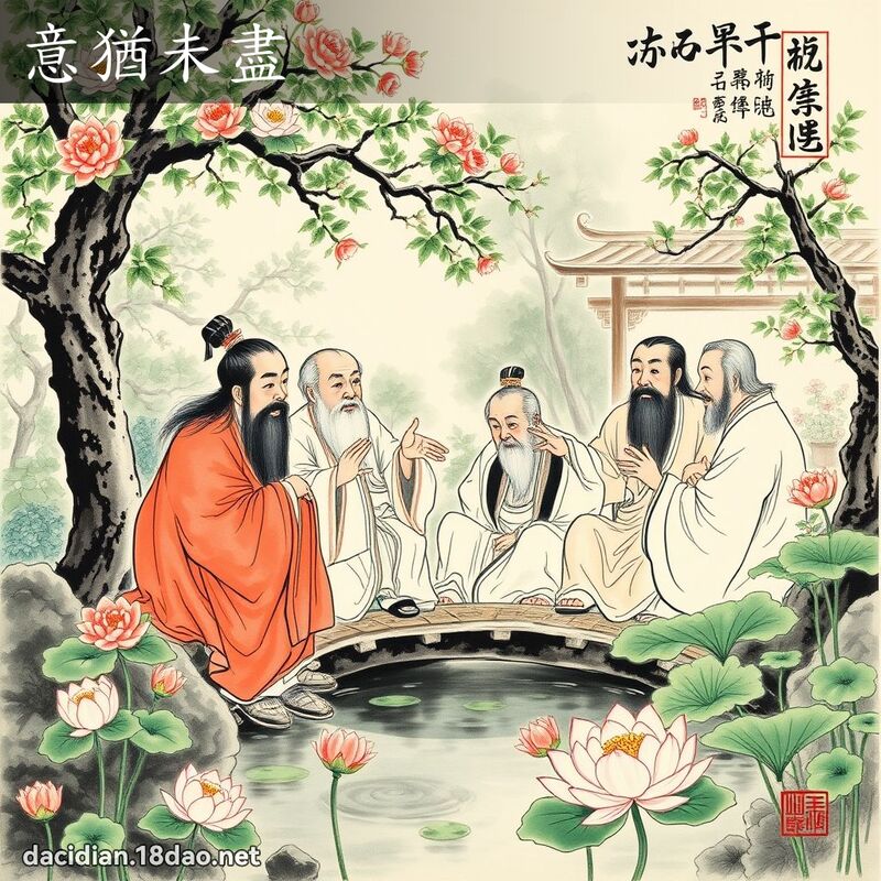意犹未尽 - 中华成语配图
