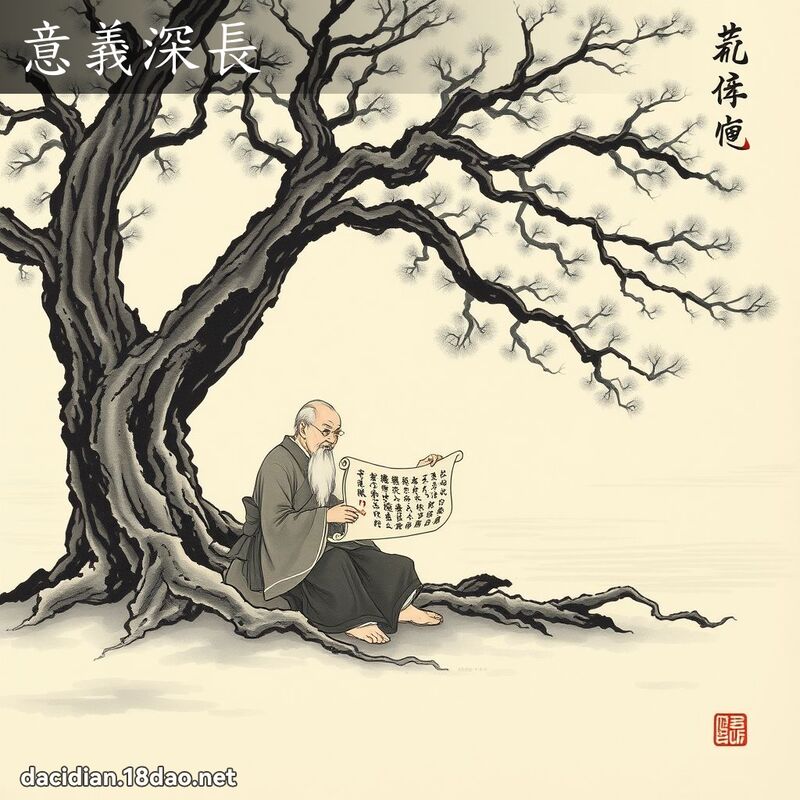 意義深長 - 中華成語配圖