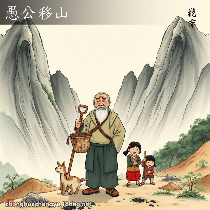 愚公移山 配图