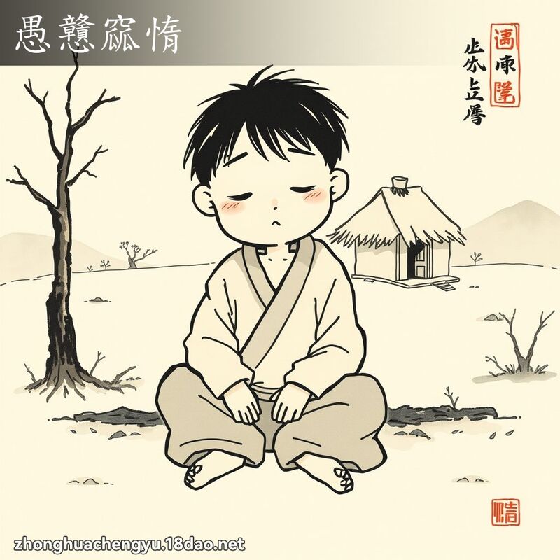 愚戇窳惰 - 中華成語配圖