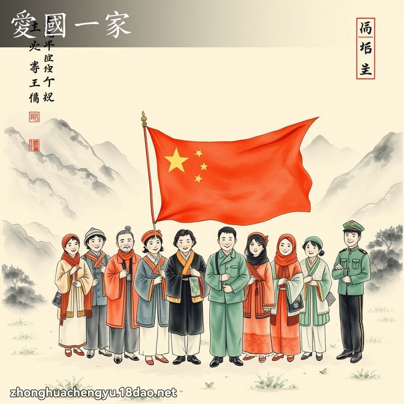 愛國一家 配图