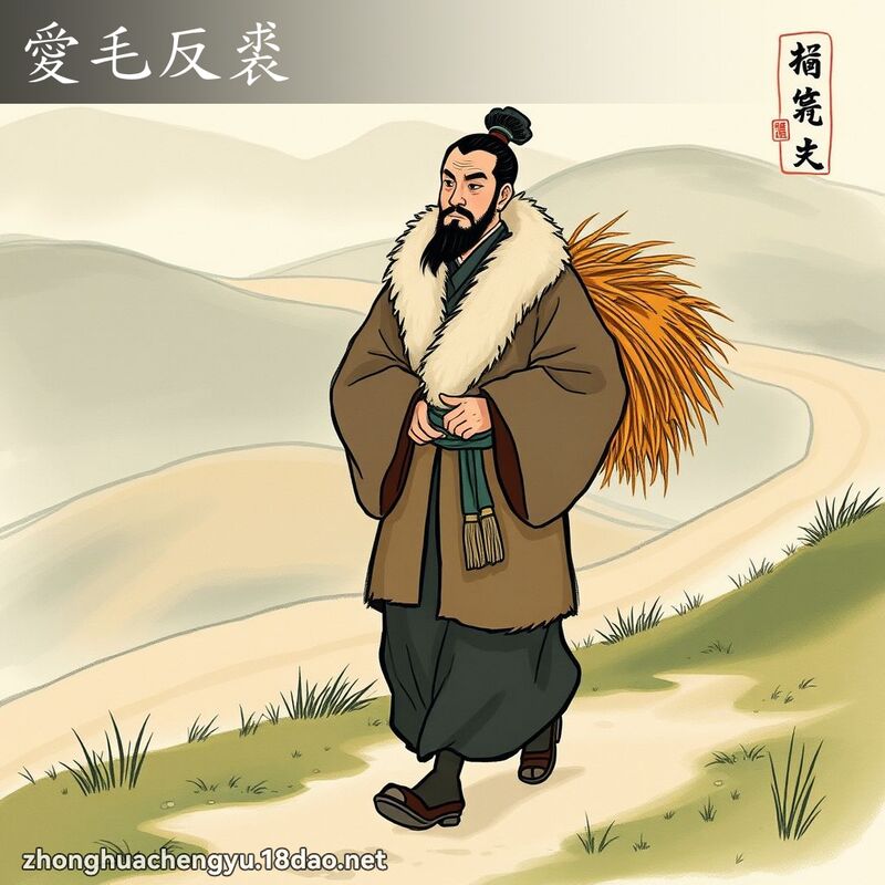 愛毛反裘 配图