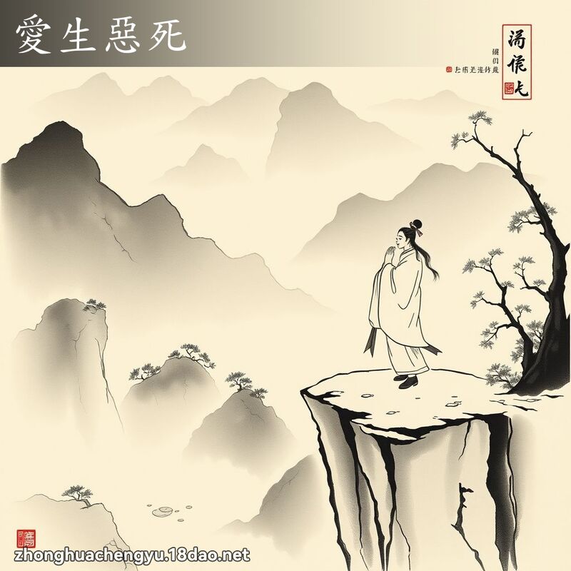 愛生惡死 - 中華成語配圖
