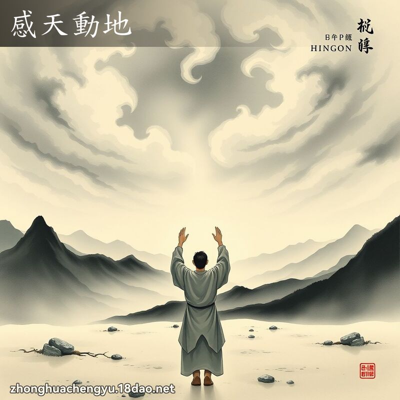 感天動地 - 中華成語配圖