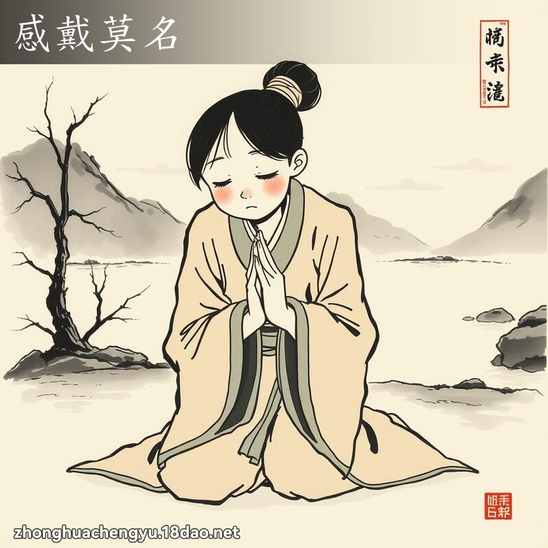 感戴莫名 - 中華成語配圖