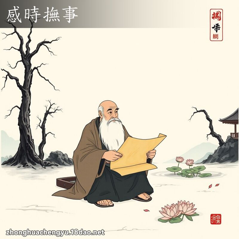 感時撫事 - 中華成語配圖
