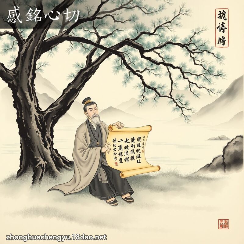 感铭心切 配图
