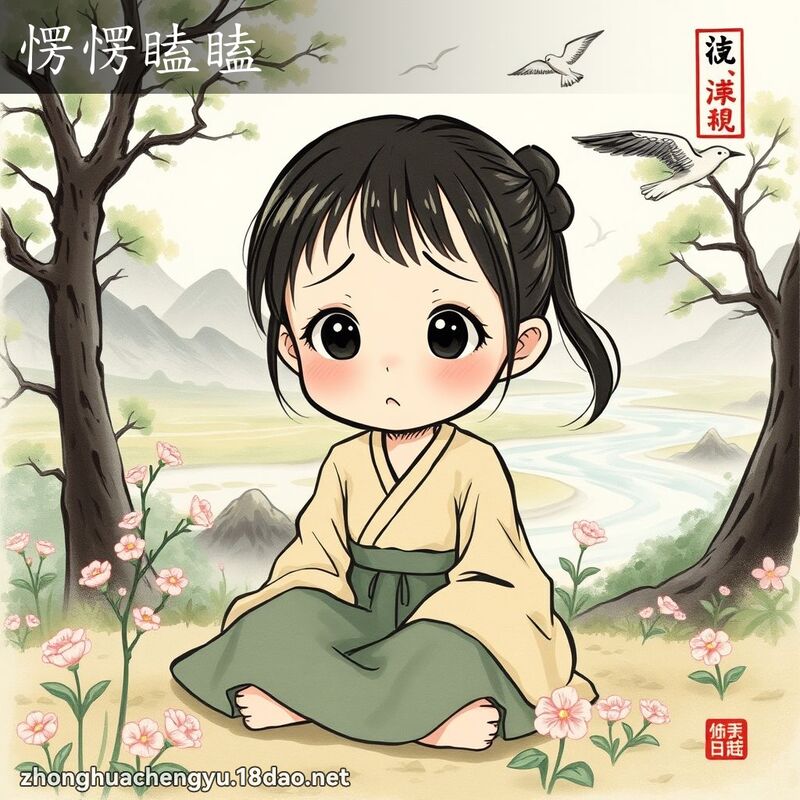 愣愣瞌瞌 配图