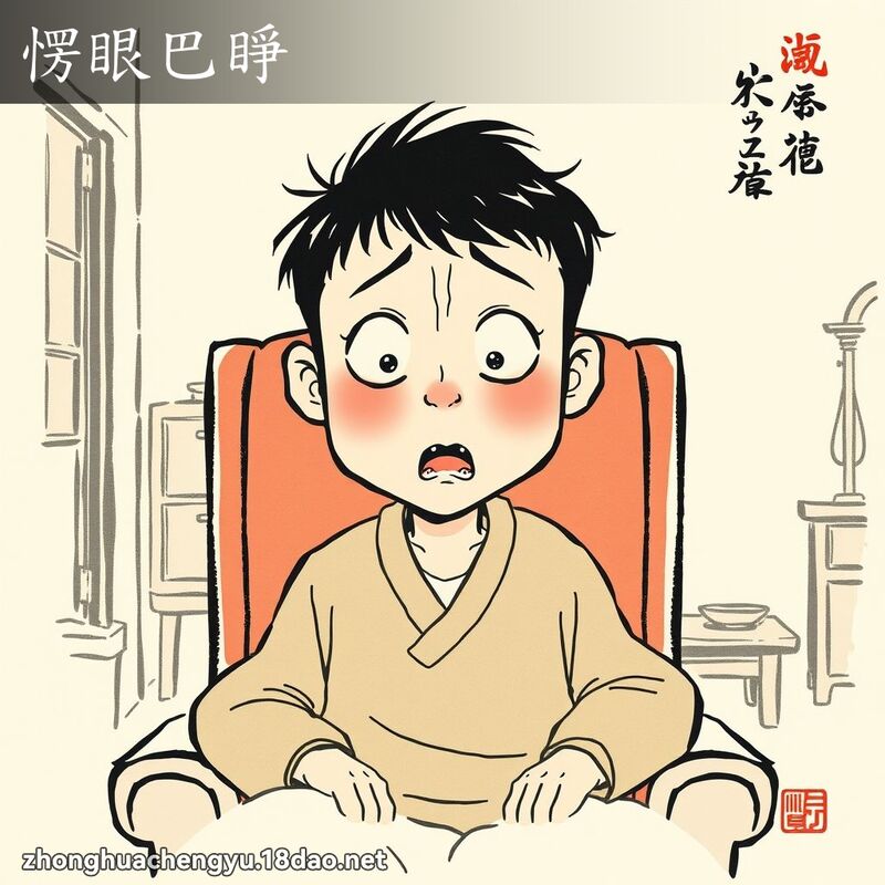 愣眼巴睁 配图