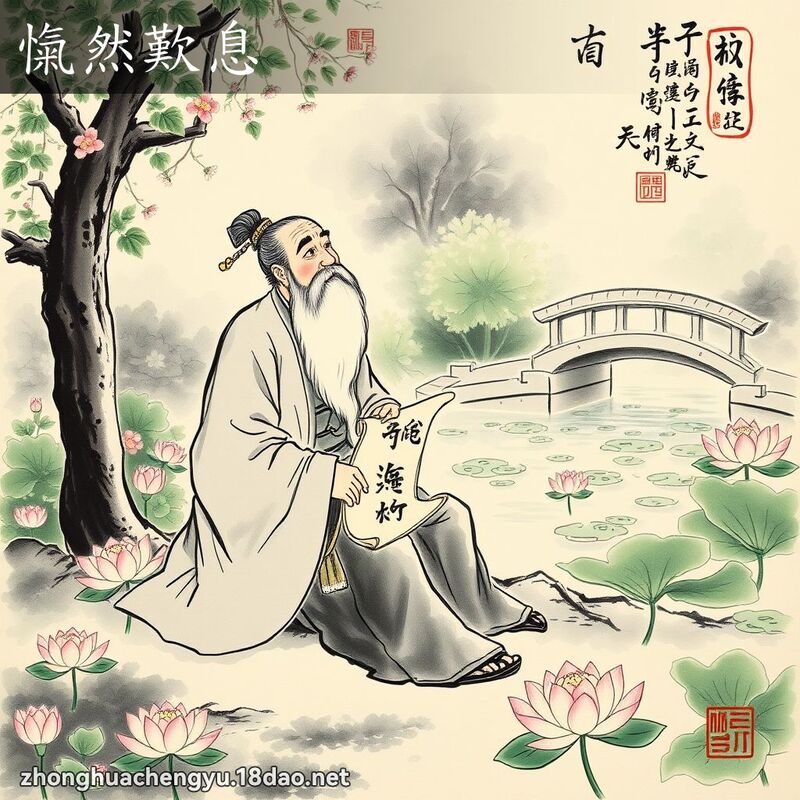 愾然叹息 配图