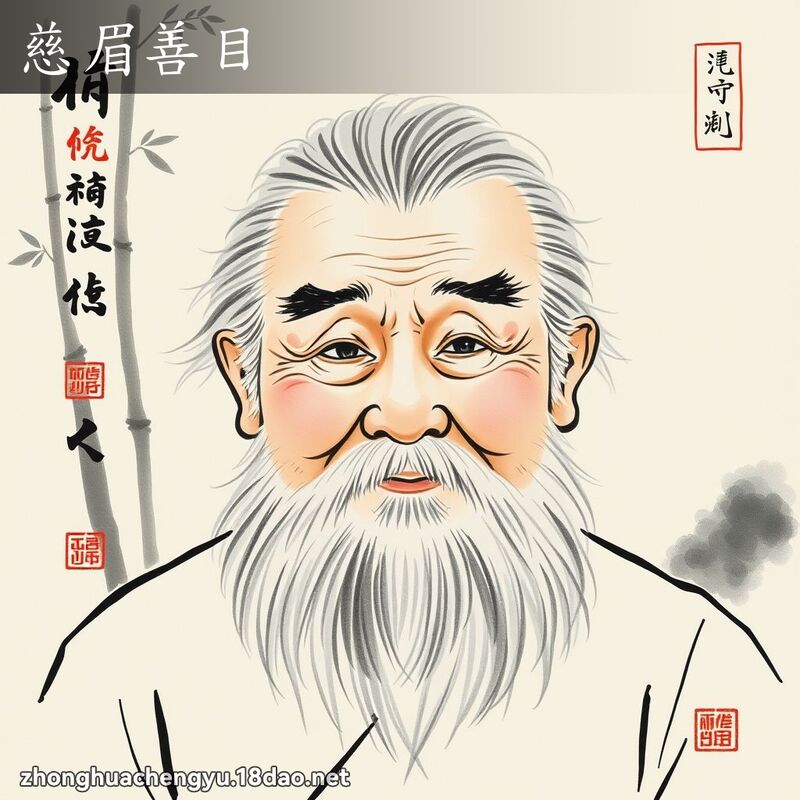 慈眉善目 配图