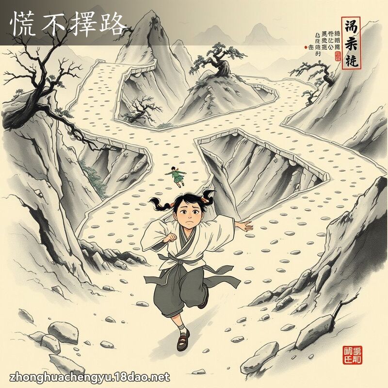 慌不择路 配图