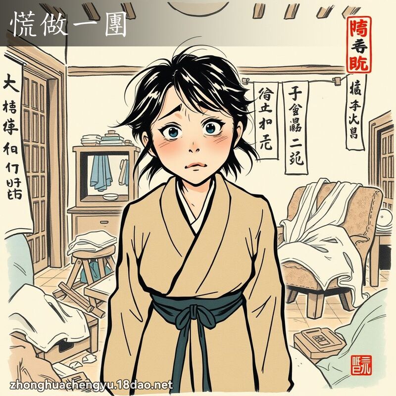 慌做一团 配图