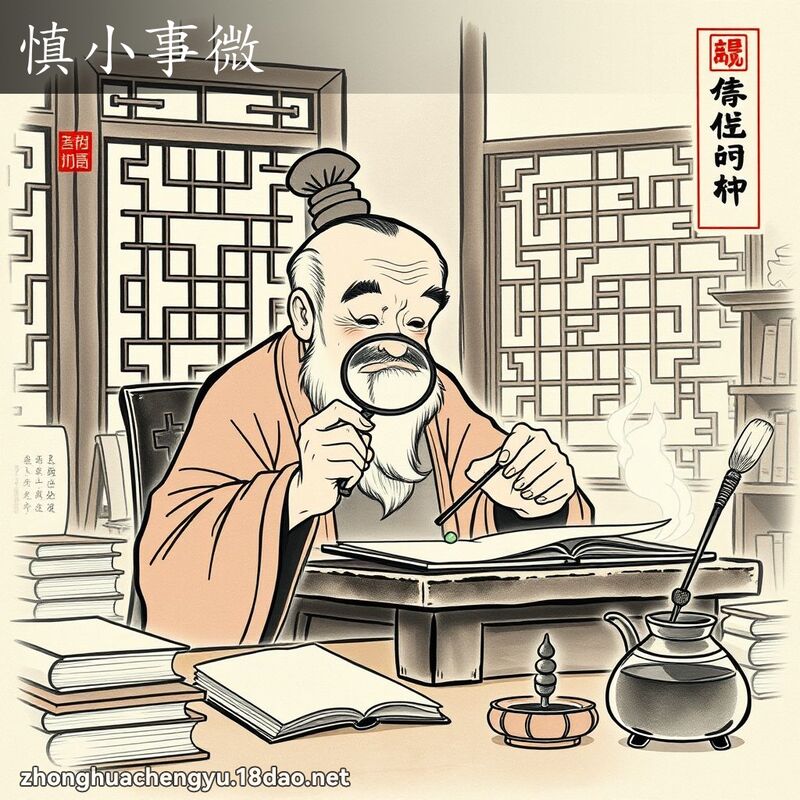 慎小事微 配图