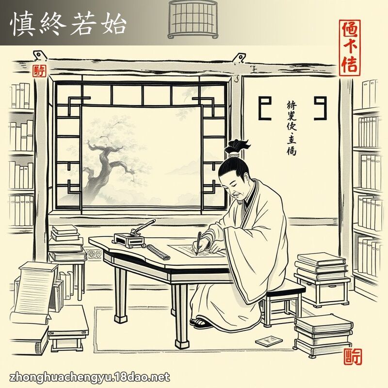 慎終若始 配图