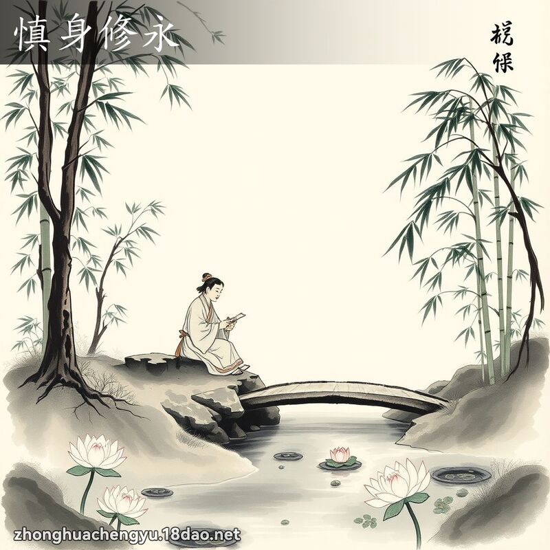慎身修永 配图