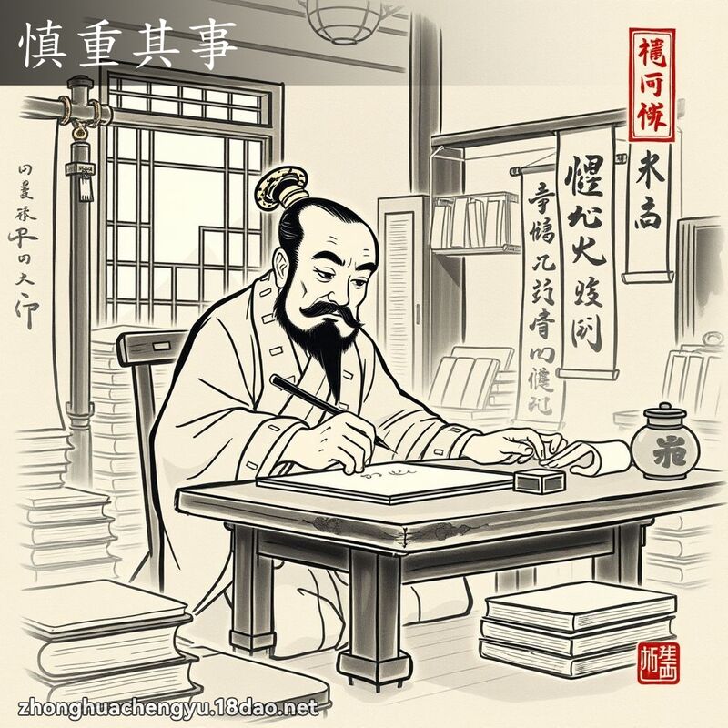 慎重其事 配图