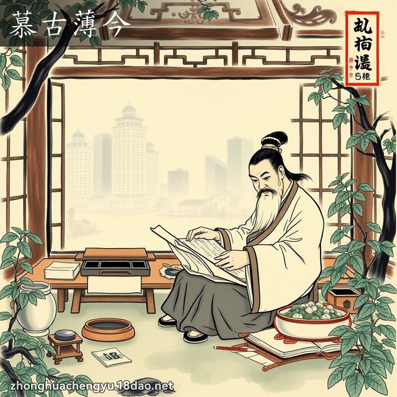 慕古薄今 配图