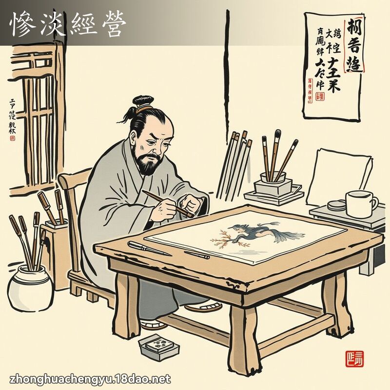慘淡經營 配图