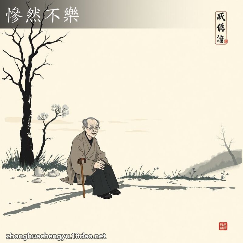慘然不樂 配图