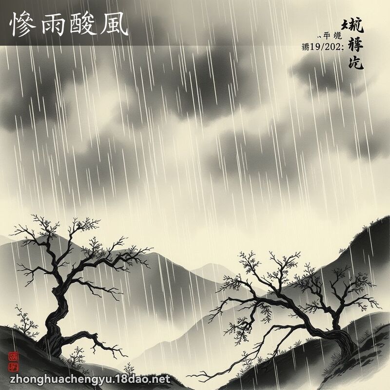 慘雨酸風 配图