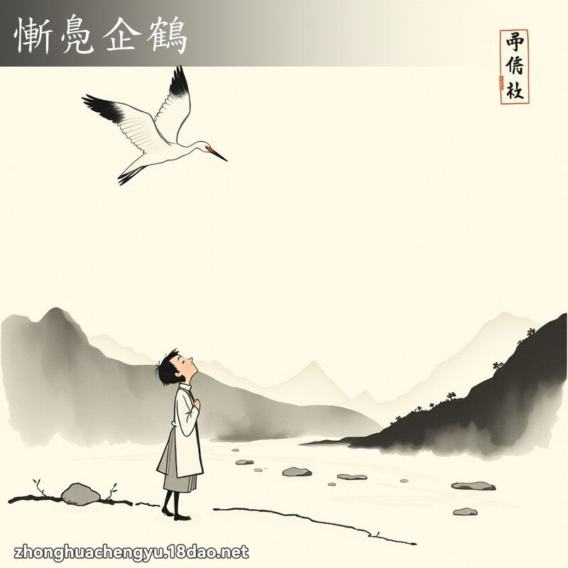 慚鳧企鶴 配图