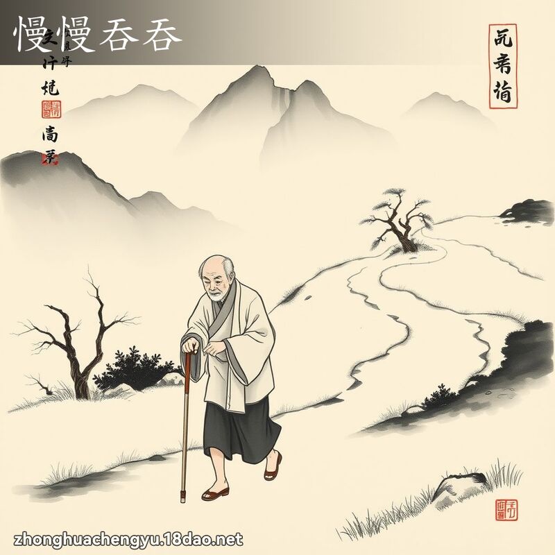 慢慢吞吞 配图