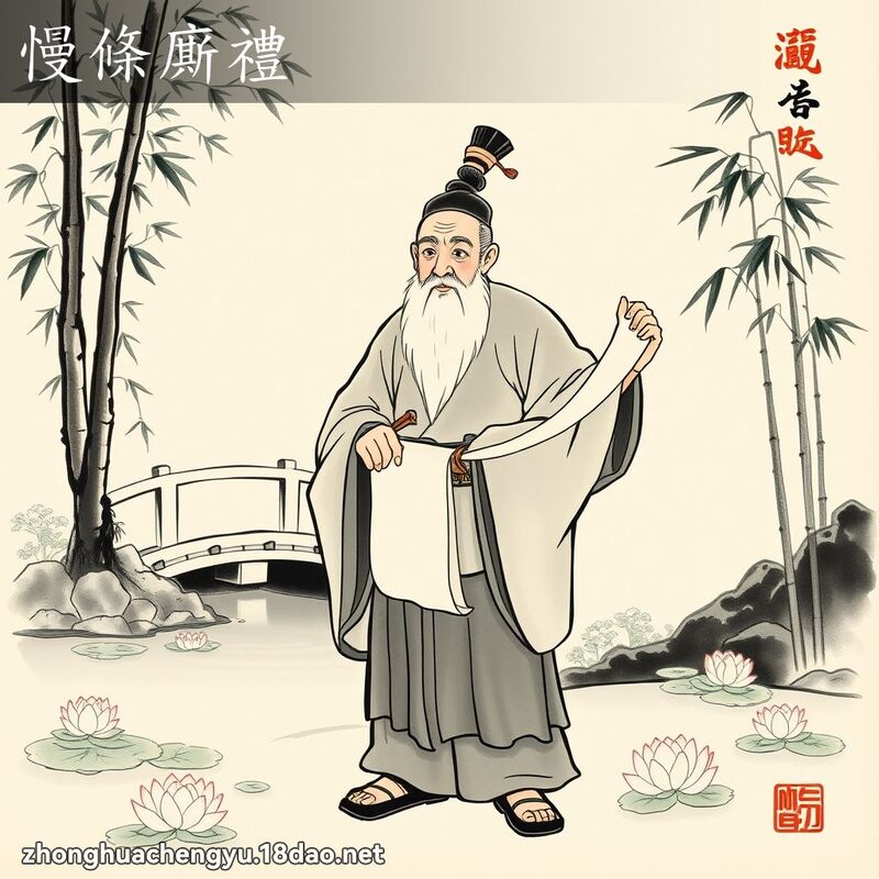 慢條廝禮 配图