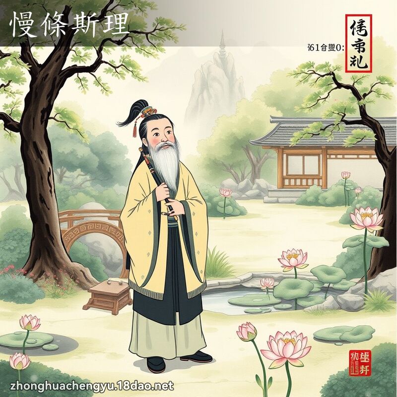 慢條斯理 配图