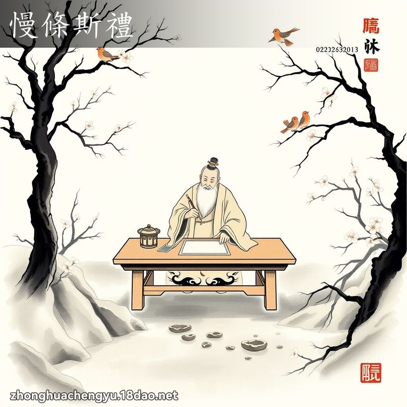 慢條斯禮 配图