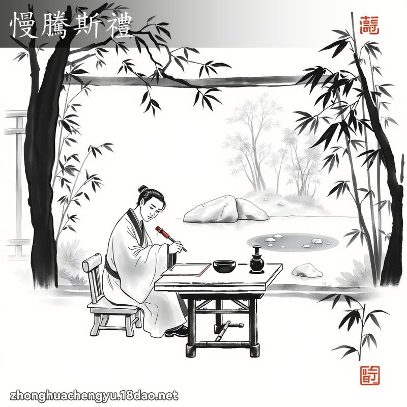 慢騰斯禮 配图