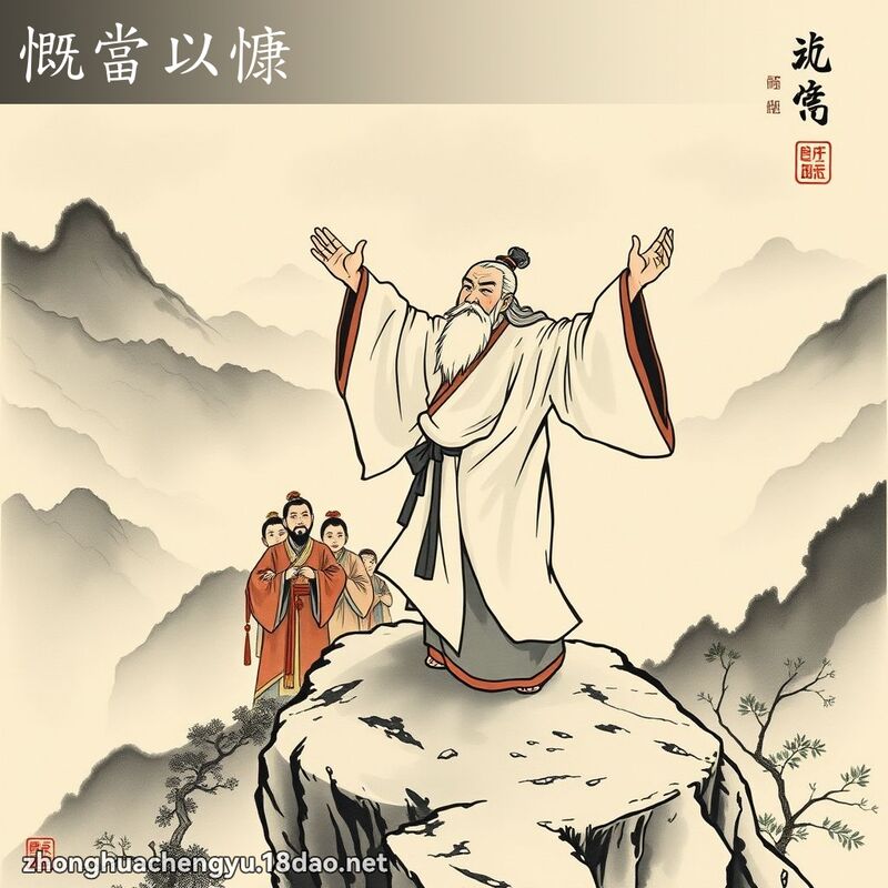 慨當以慷 配图