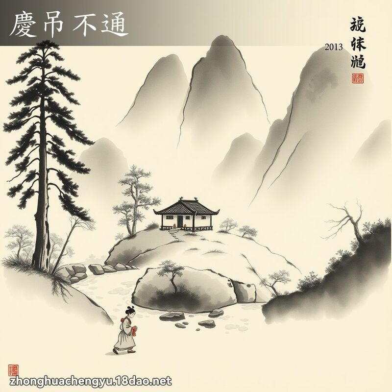 慶吊不通 配图