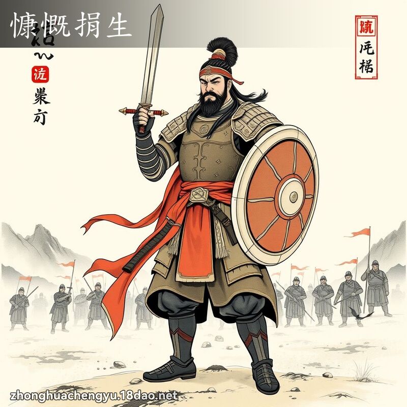 慷慨捐生 配图